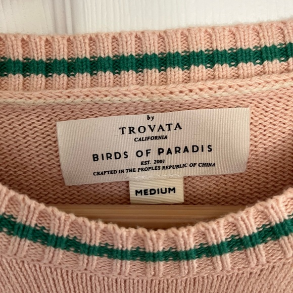 TROVATA Birds of Paradis BARBARA SWEATER BELLINI PARADIS Sz M - Picture 7 of 11
